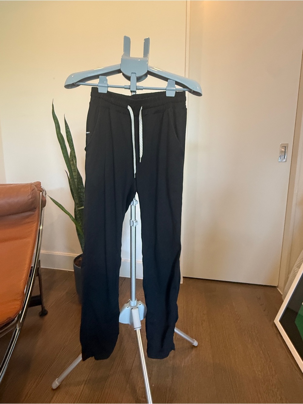 Vuori Black Joggers with White Drawcord